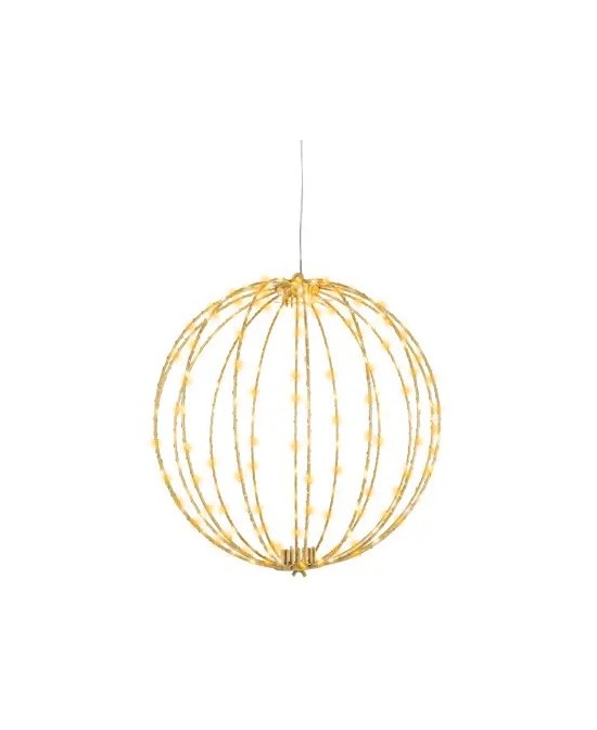 GUIRNALDA MICROLED CON BOLAS METALICAS 38CM