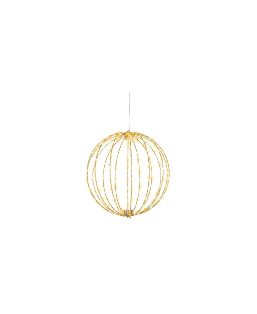GUIRNALDA MICROLED CON BOLAS METALICAS 38CM