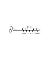 LED 8 FUNCIONES BLANCO 1600CM