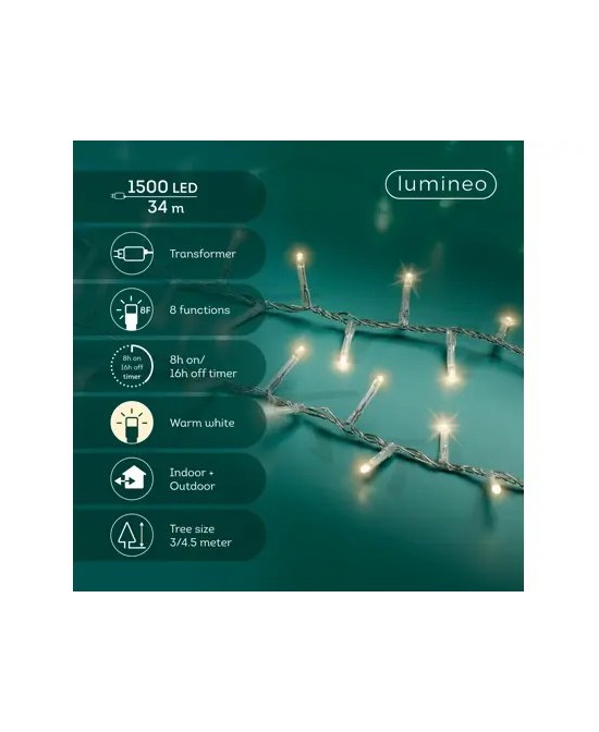 LUCES LED INTERMITENTE  BLANCO L.3400cm
