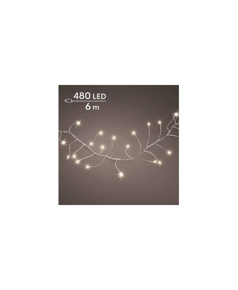 MICRO LED COMPACT SILVER/CALIDO 600CM