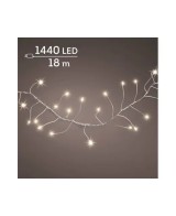 GUIRNALDA  MICROLED SILVER/CALIDO 1800CM
