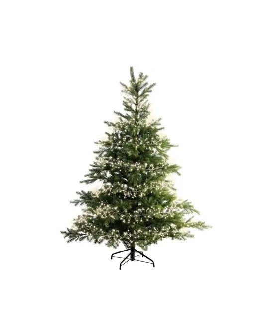 GUIRNALDA DE LUCES LED PLATA/BLANCO CALIDO 600CM
