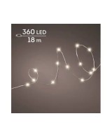 GUIRNALDA DE LUCES LED PLATA/BLANCO CALIDO 1795CM