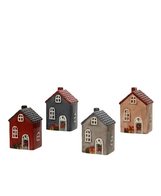 PORTAVELAS FORMA CASITA  L.9.5cm x W.6.9cm x H.13.8cm
