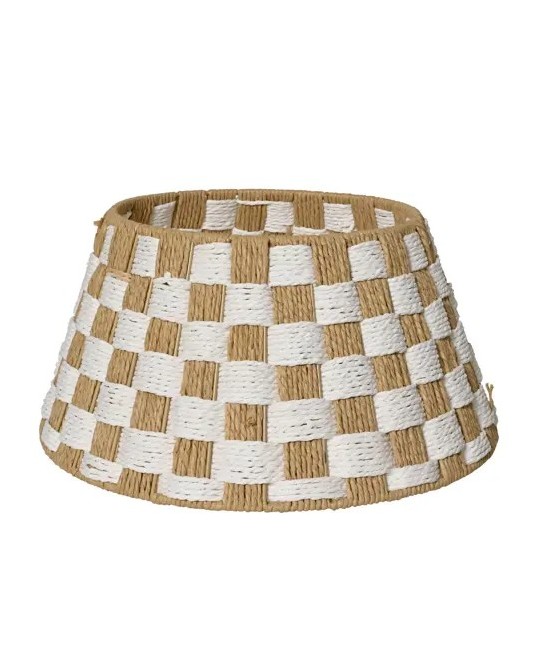BASE ARBOL NAVIDAD BLANCO/BEIGE D.70cm x H.28cm