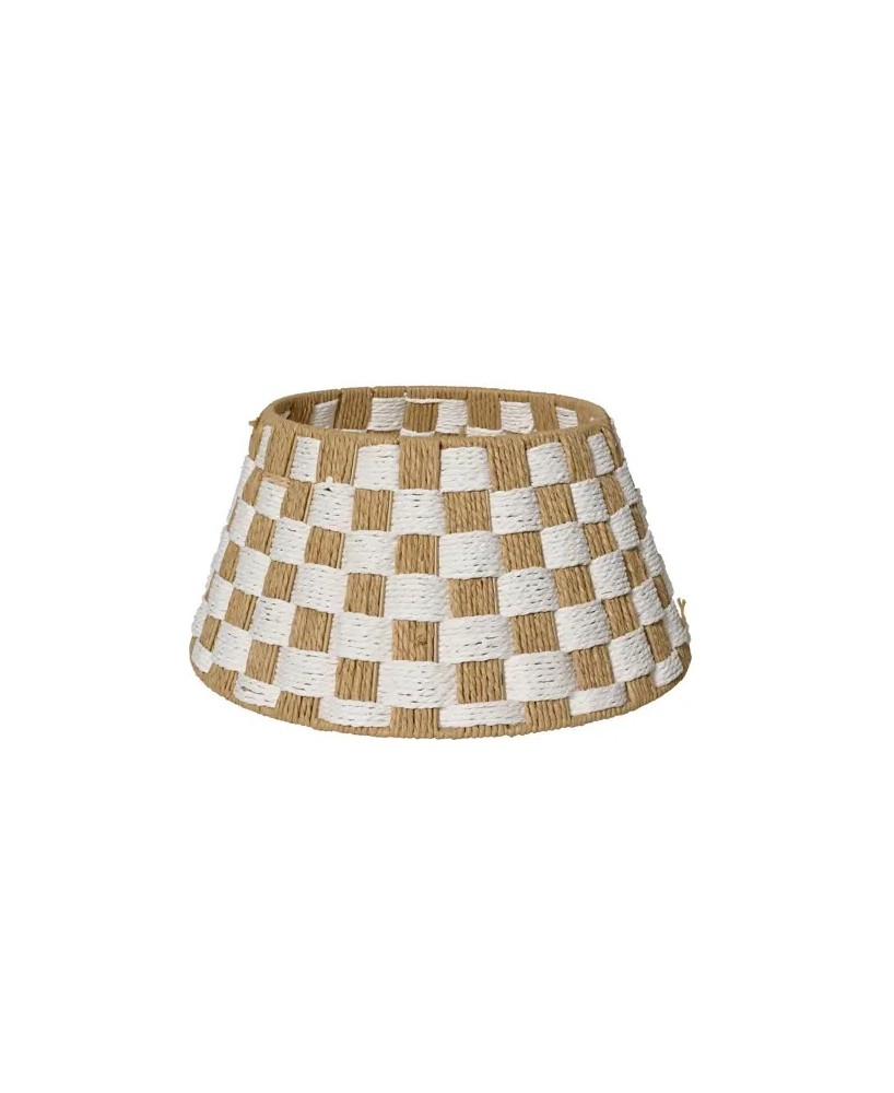 BASE ARBOL NAVIDAD BLANCO/BEIGE D.70cm x H.28cm
