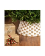 BASE ARBOL NAVIDAD BLANCO/BEIGE D.57cm x H.28cm