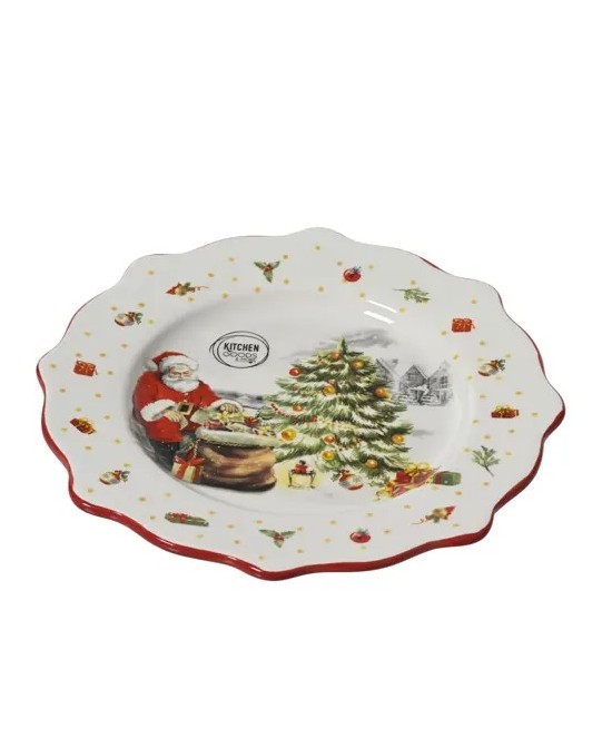 PLATO NAVIDAD PAPA NOEL D.20.3cm x H.2cm