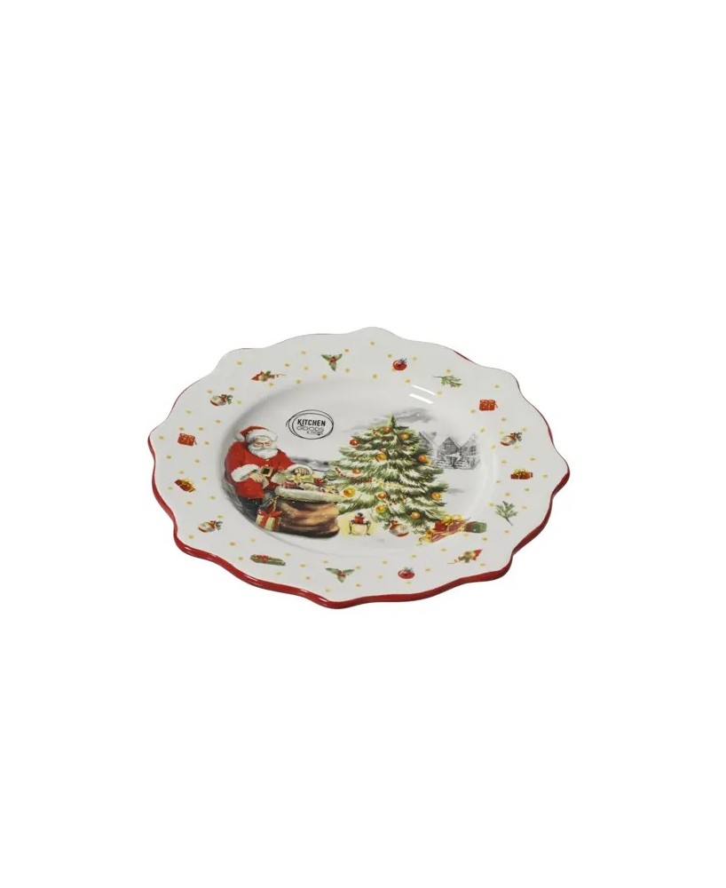 PLATO NAVIDAD PAPA NOEL D.20.3cm x H.2cm