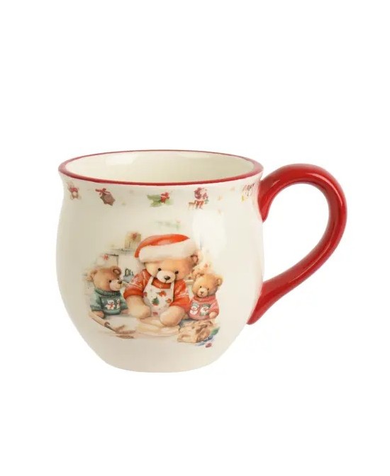 TAZA NAVIDAD OSITO L.13.5cm x W.9.5cm x H.9cm