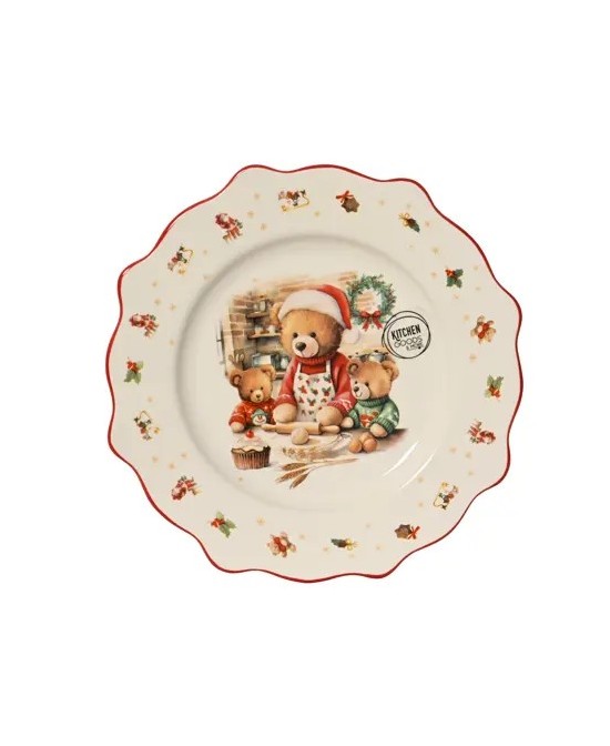 PLATO DESAYUNO NAVIDAD D.21cm x H.2.3cm