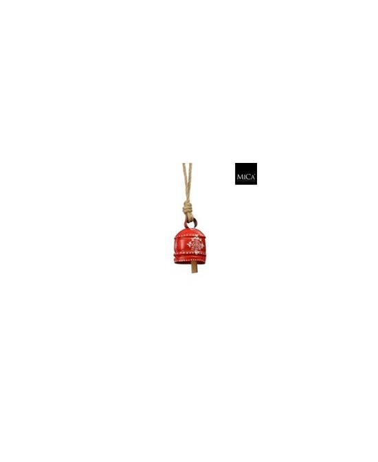 CAMPANA ROJA H10XD6.5CM