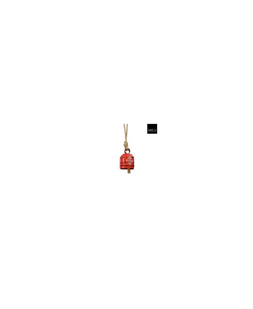 CAMPANA ROJA H10XD6.5CM