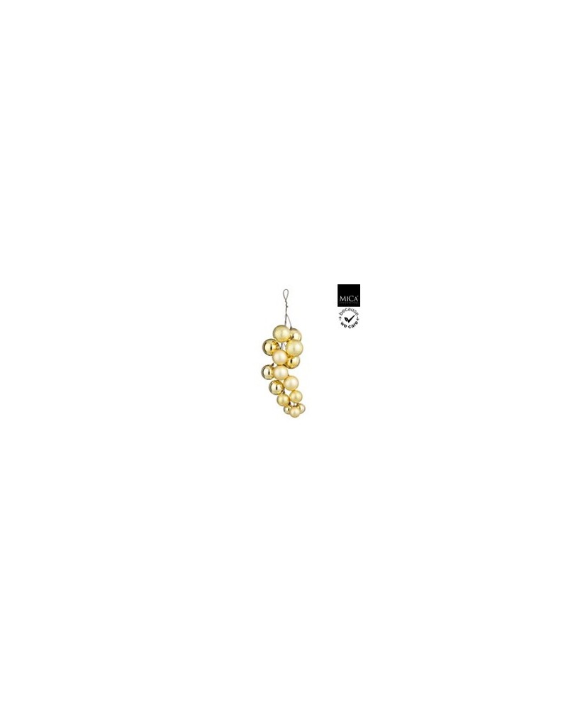 RAMILLETE BOLAS IRROMPIBLES DORADAS L16XW16XH46CM