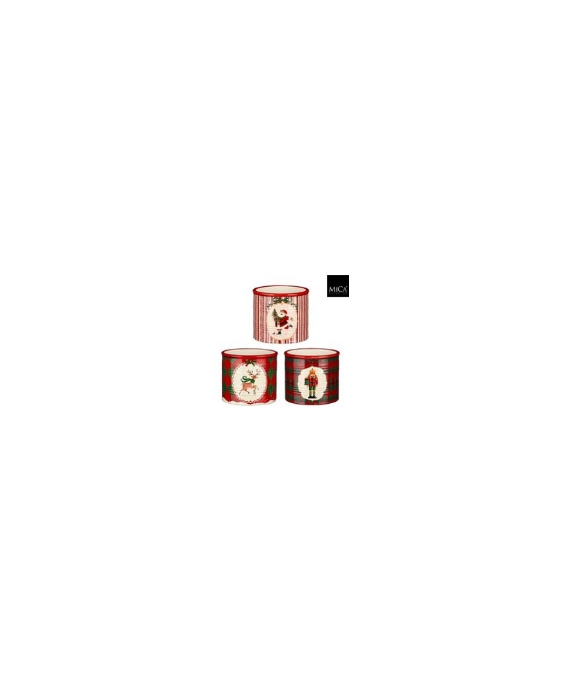 VASO NAVIDAD H9.5XD10CM