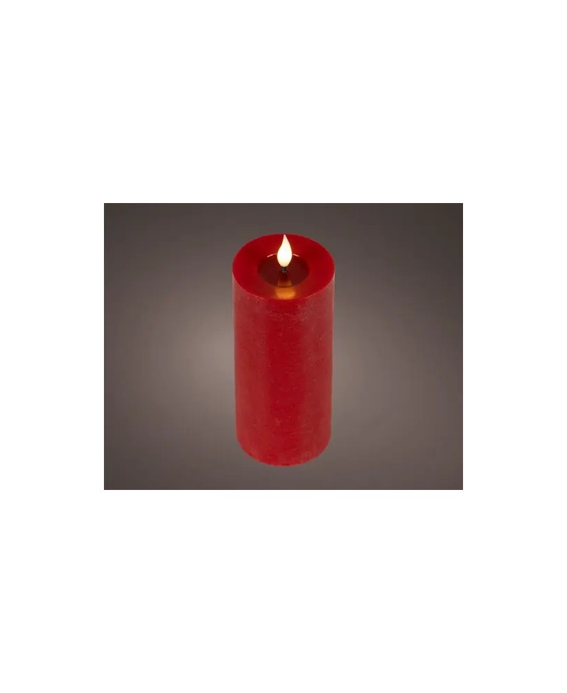 VELA LED ROJA /CALIDO D.7.5cm x H.6cm