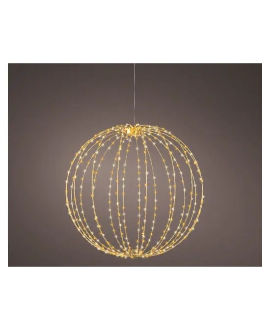 GUIRNALDA MICROLED CON BOLAS METALICAS 58CM