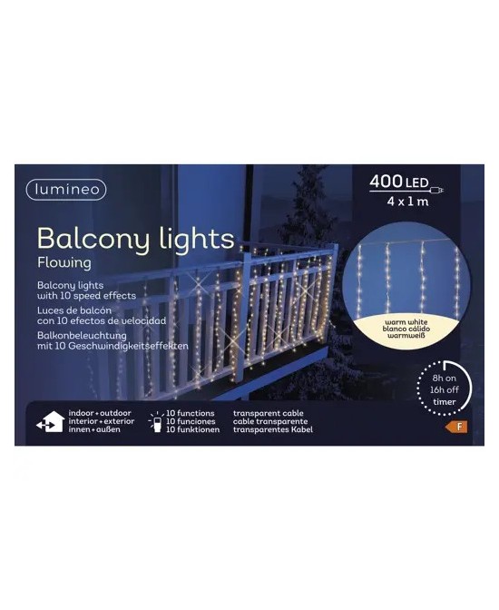 CORTINA LED BALCONES 400X100CM