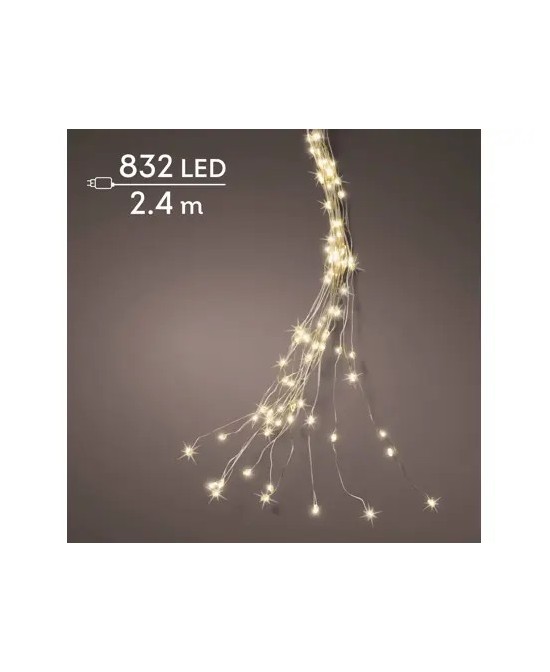 GUIRNALDA LED LUZ PARPADEANTE 240CM VERDE