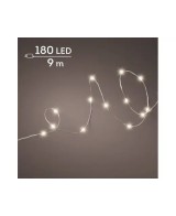 GUIRNALDA DE LUCES LED PLATA/BLANCO CALIDO 895CM