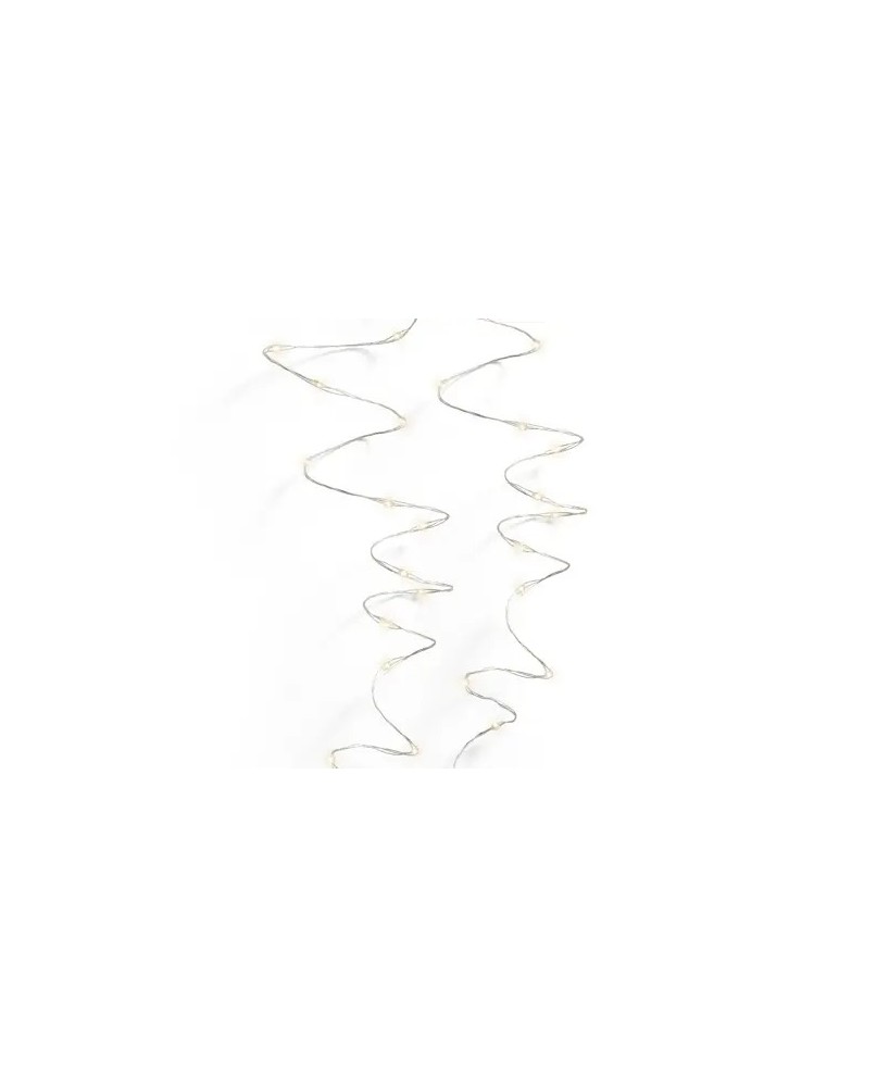 GUIRNALDA DE LUCES LED PLATA/BLANCO CALIDO 2395L