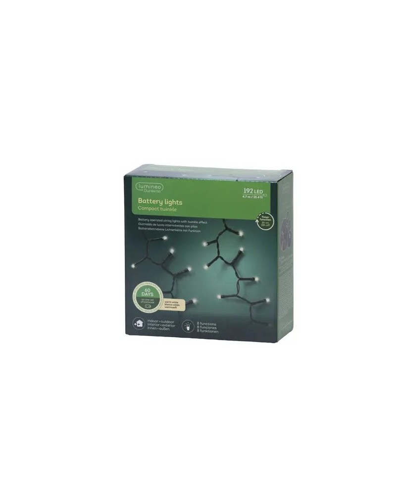 GUIRNALDA DE LUCES LED NEGRO / CALIDO 470L
