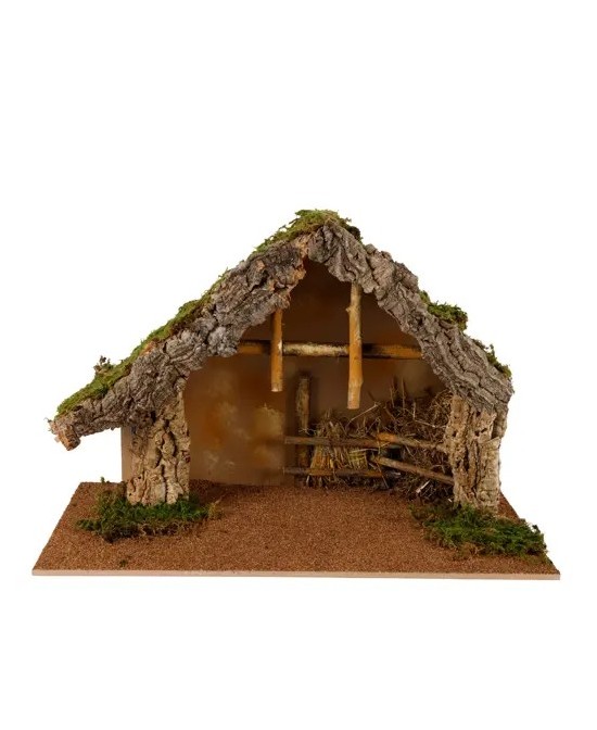 PESEBRE   LED MADERA NATURAL/MARRON  L58cm