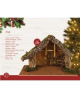 PESEBRE   LED MADERA NATURAL/MARRON  L58cm
