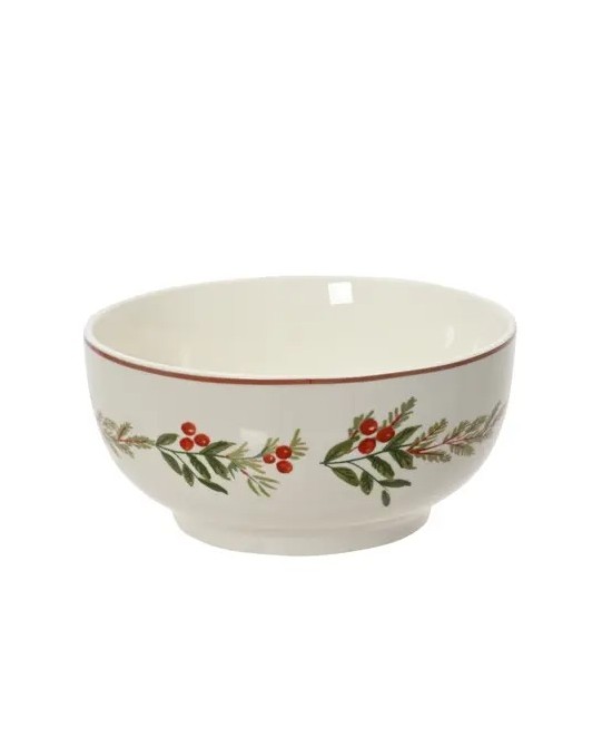 BOWL PORCELANA NAVIDAD D.14cm x H.6.3cm