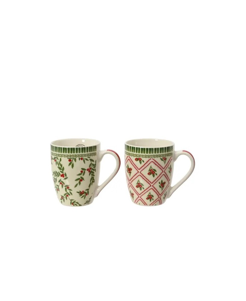 TAZA PORCELANA NAVIDAD L.8.2cm x W.12cm x H.10.5cm