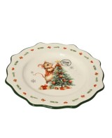 PLATO DESAYUNO NAVIDAD RATONCITO  D.21cm x H.2.3cm
