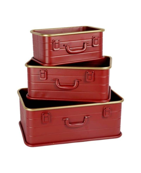 CAJA METALICA MEDIANA ROJA