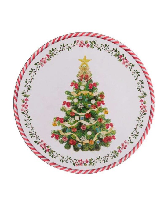 PLATO ABETO NAVIDEÑO D33CM