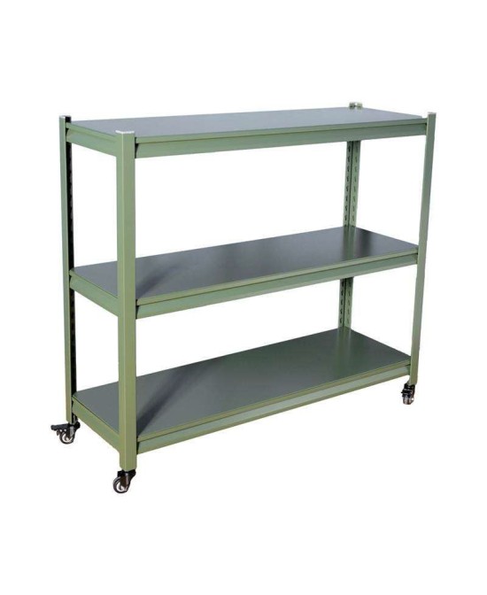 ESTANTERIA VERDE 120X10X100CM METAL
