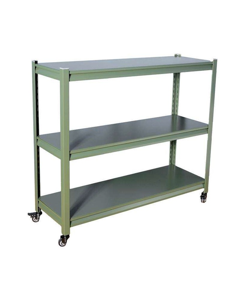 ESTANTERIA VERDE 120X10X100CM METAL