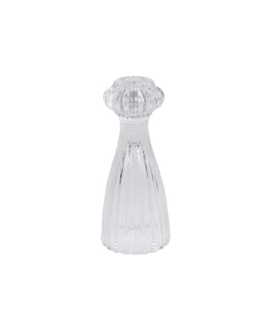 PORTAVELAS VIDRIO D6.5X15CM