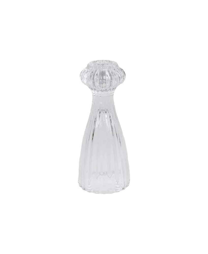 PORTAVELAS VIDRIO D6.5X15CM