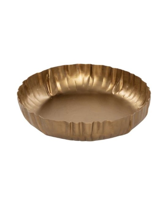 BANDEJA METALICA ORO D20X4CM