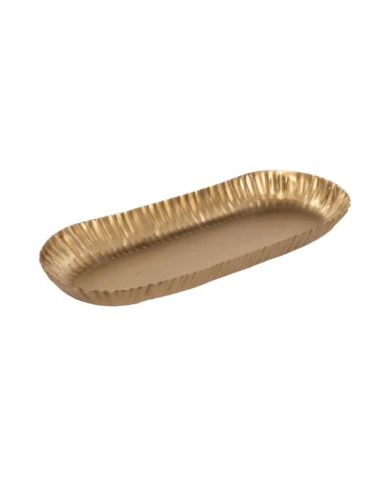 BANDEJA METALICA ORO 43X17X4CM
