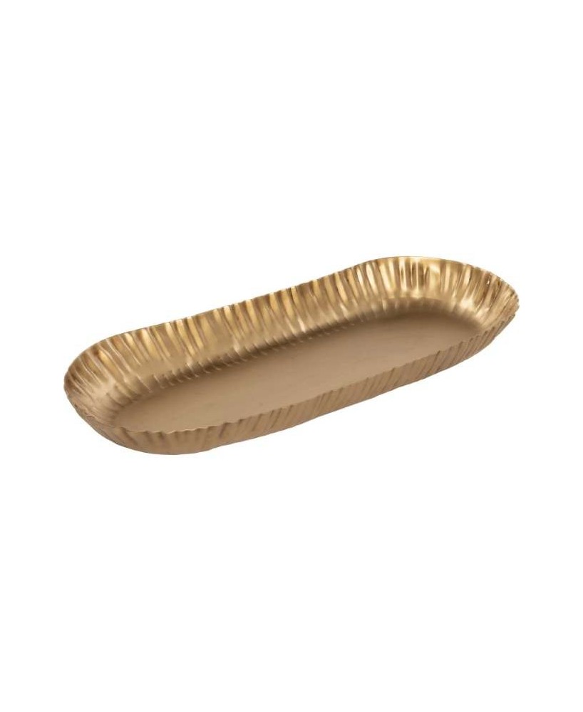 BANDEJA METALICA ORO 43X17X4CM