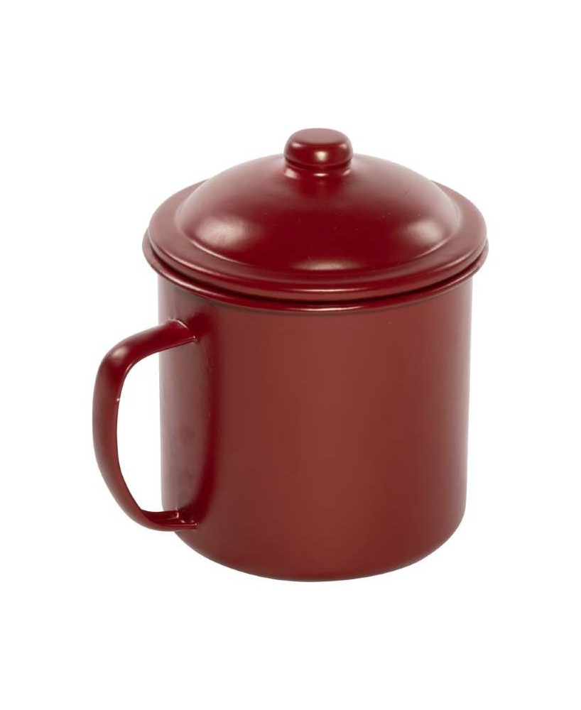 BOTE METALICO CON TAPA ASAS 16X13X15CM ROJO