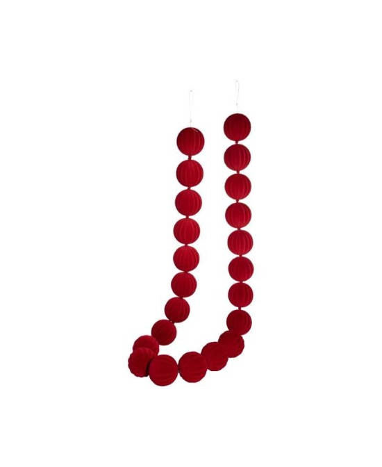 GIRNALDA ROJA FLOCADA D8X180CM
