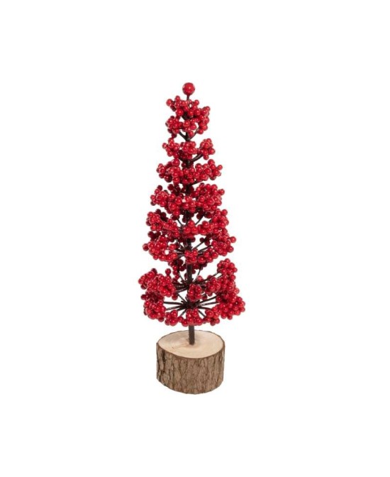 ARBOL DE BAYAS ROJAS H40CM