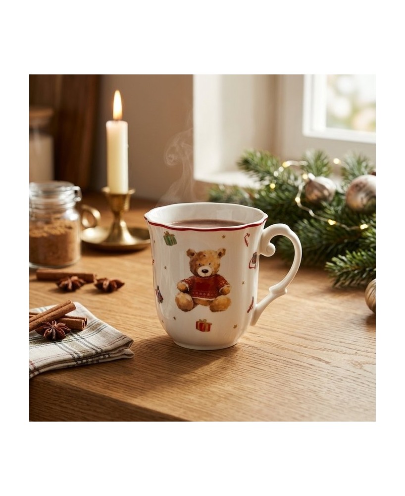 TAZA BAILEY 350ML MARRON ROJO OSCURO