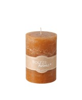 VELA PILAR CASUAL H10CM D7CM NARANJA