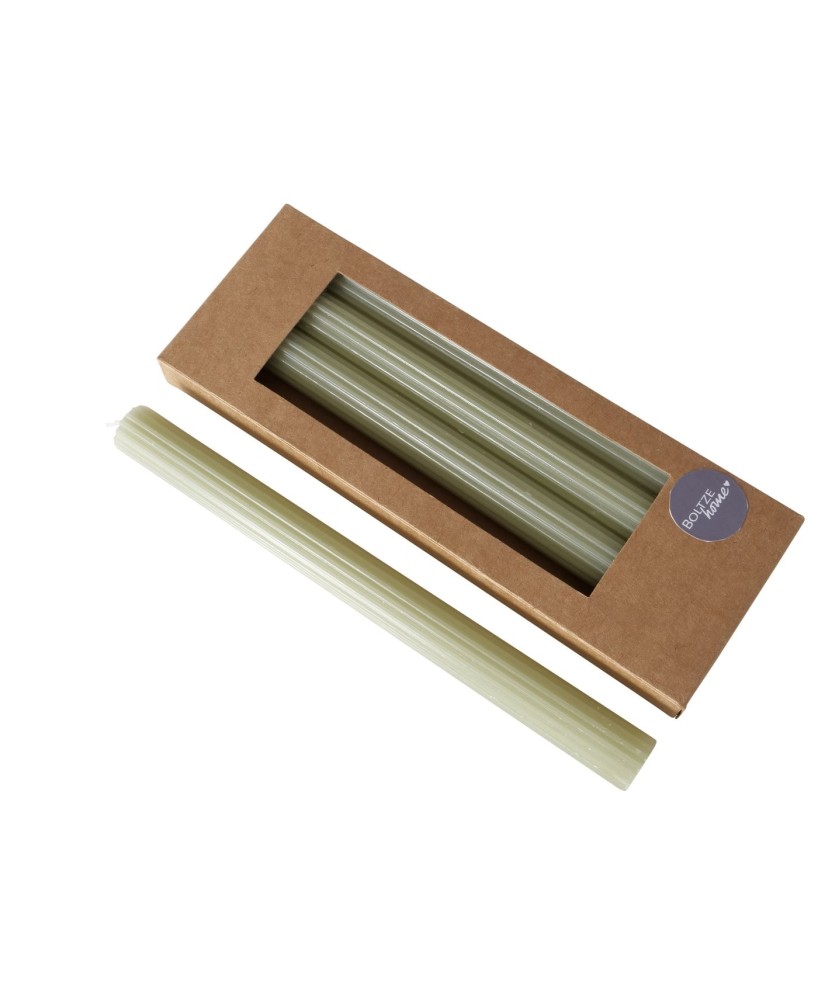 VELA AFILADA  H25D2.30CM VERDE