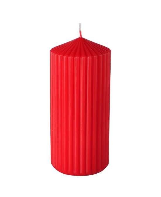 VELA PILAR RILLEA H15CM D7CM ROJA
