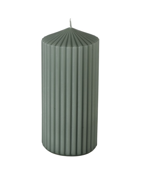 VELA PILAR RILLEA H15CM D7CM  VERDE