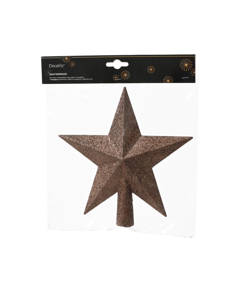 ESTRELLA GLITER  COPA PINO  L.4.2cm x W.19cm x H.19cmCHOCOLATE